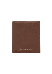 premium nahkalompakko tummanruskea tommy hilfiger