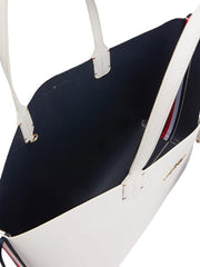valkoinen tommy hilfiger iconic iso laukku tote